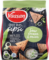 Vaasan Sour Cream & Onion Rye Crisps 150g - Scandinavian Goods