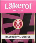Läkerol Raspberry Licorice 25g, 48-Pack - Scandinavian Goods