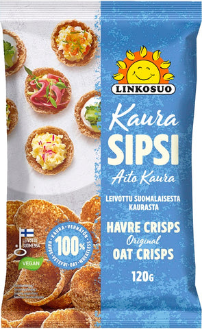 Linkosuo Original Oat Crisps 120g, 10-Pack - Scandinavian Goods