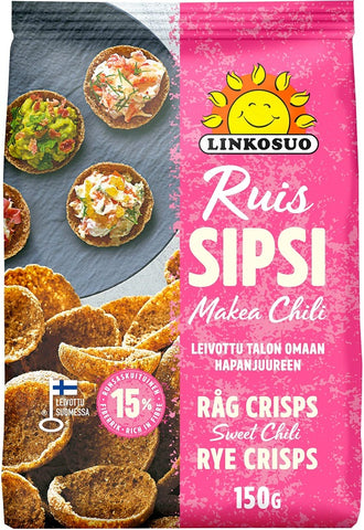 Linkosuo Sweet Chili Rye Crisps 150g - Scandinavian Goods