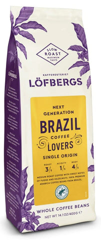 Löfbergs Brazil Coffee Beans 400g, 6-Pack - Scandinavian Goods