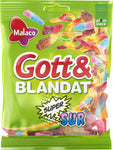 Malaco Gott & Blandat Supersur 130g, 16-Pack - Scandinavian Goods
