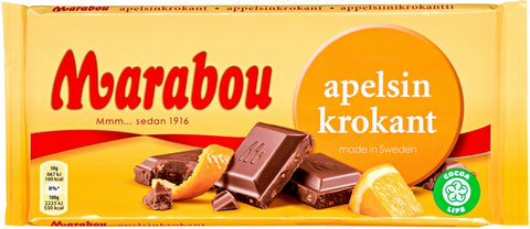Marabou Apelsinkrokant 200g - Scandinavian Goods