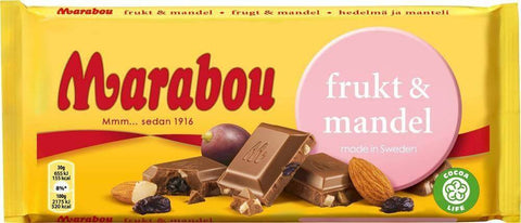 Marabou Frukt & Mandel 200g, 10-Pack - Scandinavian Goods