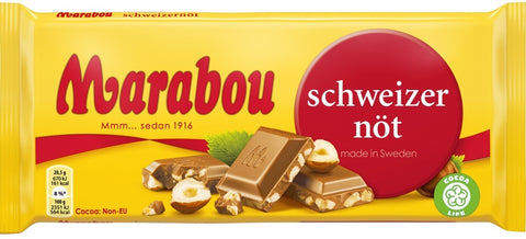 Marabou Schweizernöt 200g, 10-Pack - Scandinavian Goods