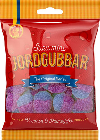 Sura Mini Jordgubbar 80g, 24-Pack - Scandinavian Goods