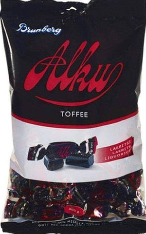 Alku Toffee Licorice 300g, 8-Pack - Scandinavian Goods