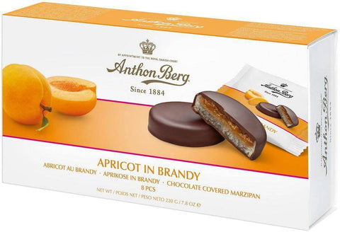 Anthon Berg Apricot in Brandy 220g - Scandinavian Goods