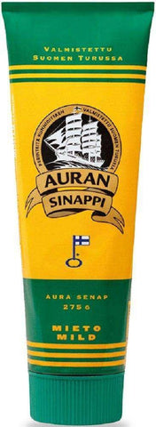 Auran Mild Mustard 275g, 8-Pack - Scandinavian Goods