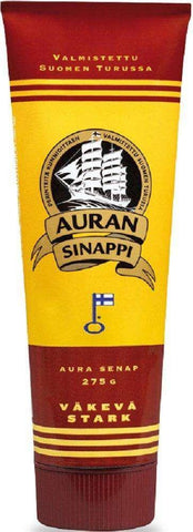 Auran Strong Mustard 275g, 8-Pack - Scandinavian Goods