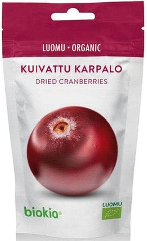Biokia Organic Dried Cranberries 50g, 15-Pack - Scandinavian Goods