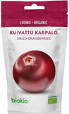 Biokia Organic Dried Cranberries 50g - Scandinavian Goods