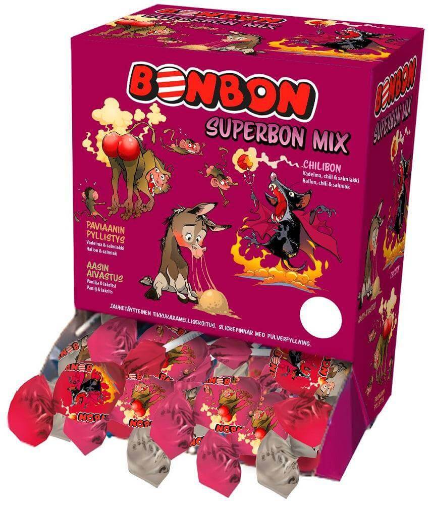BonBon Superbon Mix 13g, 110-Pack | Danish Licorice