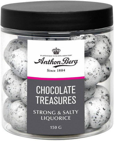 Chocolate Treasures Strong & Salty Liquorice 150g - Scandinavian Goods
