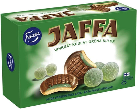 Fazer Jaffa Vihreät Kuulat 300g, 8-Pack - Scandinavian Goods