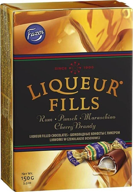 Fazer Liqueur Fills Chocolates 150g, 12-Pack - Scandinavian Goods