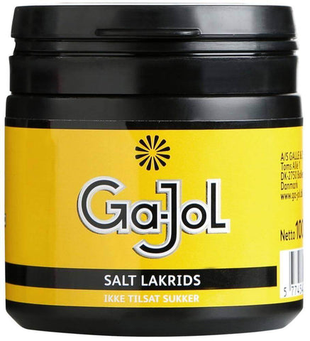 Ga-Jol Sukkerfri Saltlakrids 100g, 8-Pack - Scandinavian Goods