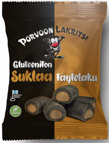 Gluteeniton Suklaa Täytelakritsi 150g, 12-Pack - Scandinavian Goods