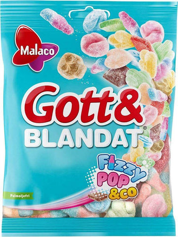 Gott & Blandat Fizzy Pop Mix 170g - Scandinavian Goods