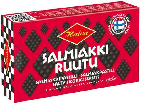 Halva Salmiakkiruutu 34g - Scandinavian Goods