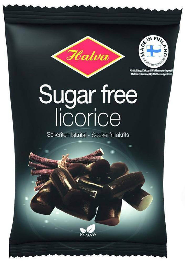 Halva Sugar Free Licorice 90g - Scandinavian Goods