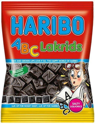Haribo ABC Lakrids 120g, 16-Pack - Scandinavian Goods