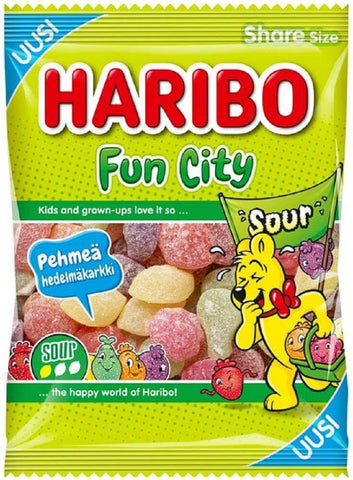 Haribo Fun City Sour 275g - Scandinavian Goods