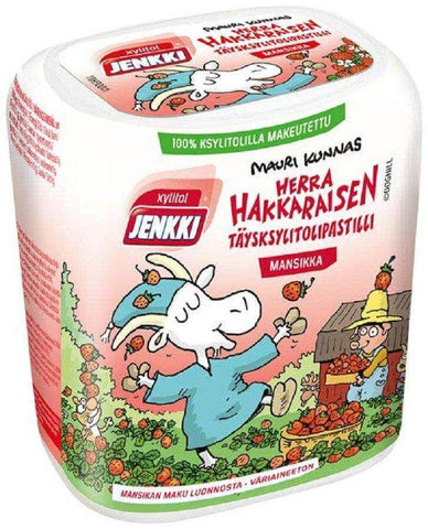 Herra Hakkaraisen Strawberry Xylitol Pastilles 55g - Scandinavian Goods