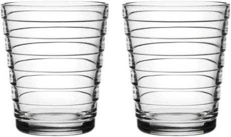 Iittala Aino Aalto tumbler 22 cl, clear, 2 pcs - Scandinavian Goods