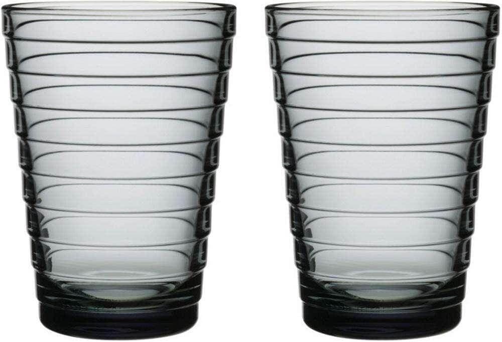 Iittala Aino Aalto tumbler 33 cl, grey, 2 pcs - Scandinavian Goods