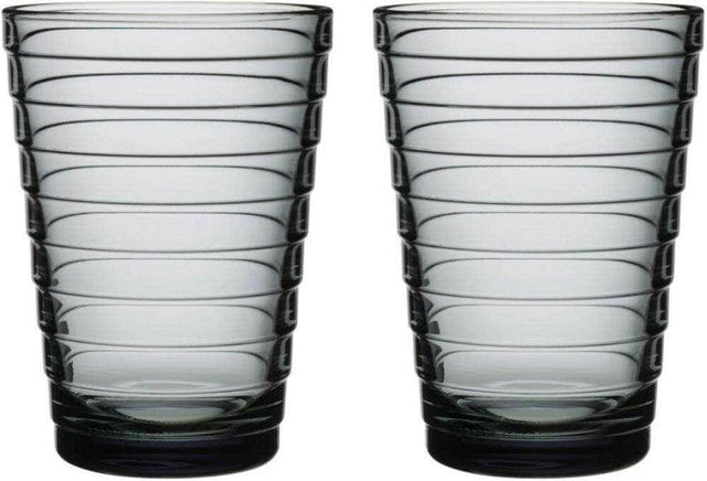 Iittala Aino Aalto tumbler 33 cl, grey, 2 pcs - Scandinavian Goods
