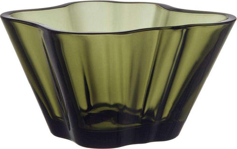 Iittala Alvar Aalto Collection bowl 75 mm, moss green - Scandinavian Goods