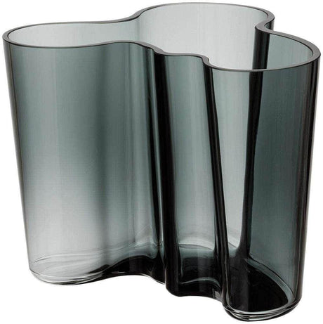 Iittala Alvar Aalto Collection vase 120 mm, dark grey - Scandinavian Goods