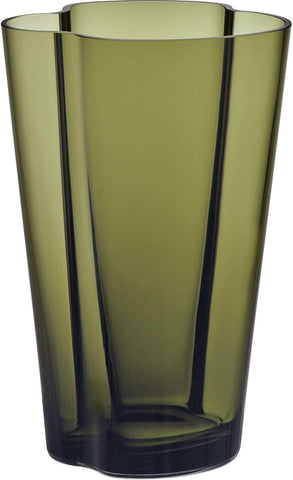 Iittala Alvar Aalto Collection Vase 220 mm, moss green - Scandinavian Goods