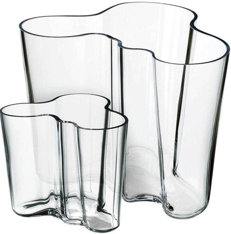 Iittala Alvar Aalto Collection vase set, clear - Scandinavian Goods