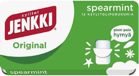 Jenkki Original Spearmint Chewing Gum 18g, 24-Pack - Scandinavian Goods