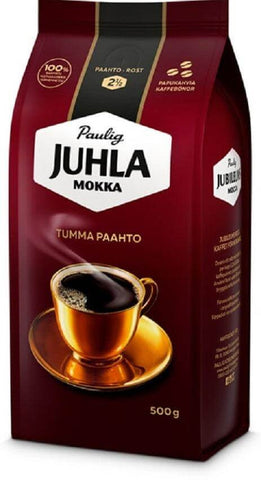 Juhla Mokka Dark Roast Coffee Beans 500g, 6-Pack - Scandinavian Goods