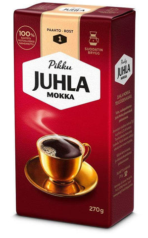 Juhla Mokka Ground Coffee 270g, 12-Pack - Scandinavian Goods