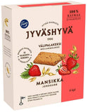 Jyväshyvä Välipalakeksi Strawberry 180g, 10-Pack - Scandinavian Goods