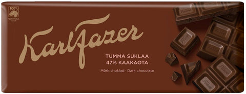 Karl Fazer 47% Dark Chocolate 200g, 10-Pack - Scandinavian Goods