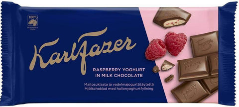 Karl Fazer Raspberry Yoghurt 121g, 20-Pack - Scandinavian Goods