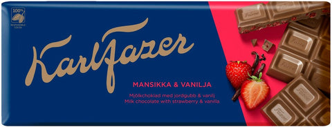 Karl Fazer Strawberry & Vanilla 190g, 10-Pack - Scandinavian Goods