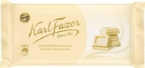 Karl Fazer White Chocolate 131g, 16-Pack - Scandinavian Goods
