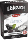 Läkerol Dents Liquorice Vanilla 85g, 12-Pack - Scandinavian Goods