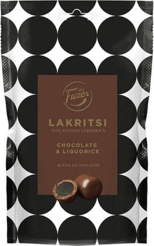 Lakritsi Chocolate & Liquorice 140g, 12-Pack - Scandinavian Goods