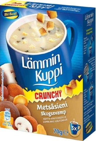 Lämmin Kuppi Crunchy Forest Mushroom Soup 70g, 16-Pack - Scandinavian Goods