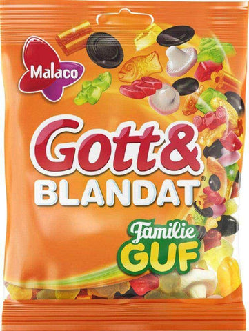 Malaco Gott & Blandat Familie Guf 700g, 4-Pack - Scandinavian Goods
