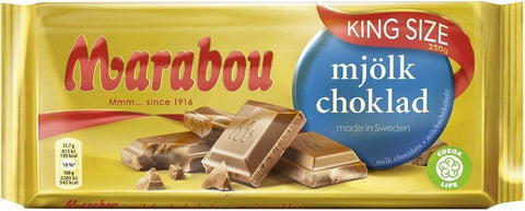 Marabou King Size Mjölkchoklad 250g, 8-Pack - Scandinavian Goods