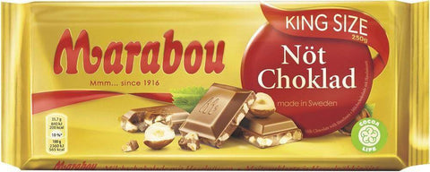 Marabou King Size Nötchoklad 250g, 8-Pack - Scandinavian Goods
