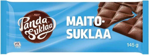 Panda Maitosuklaa Finnish Milk Chocolate Bar 145g, 14-Pack - Scandinavian Goods